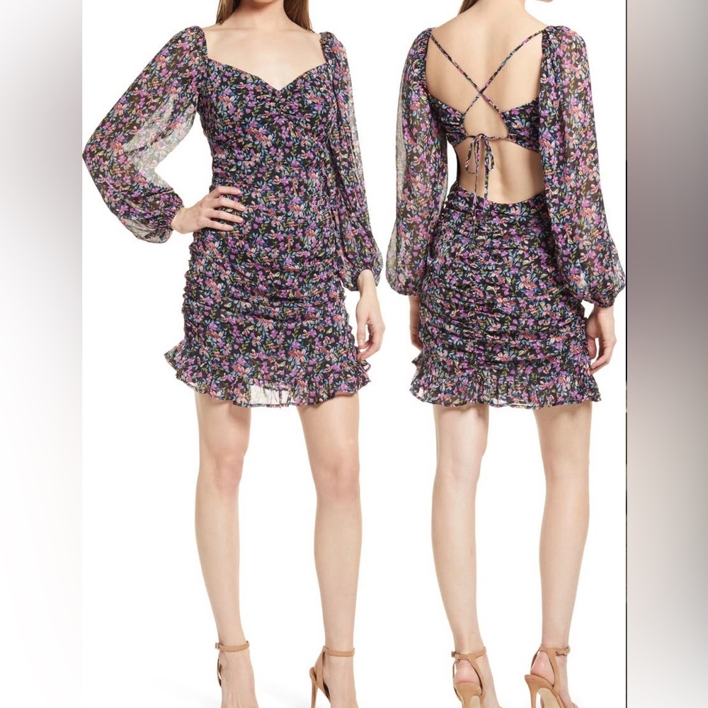 Floral long Sleeve Dress